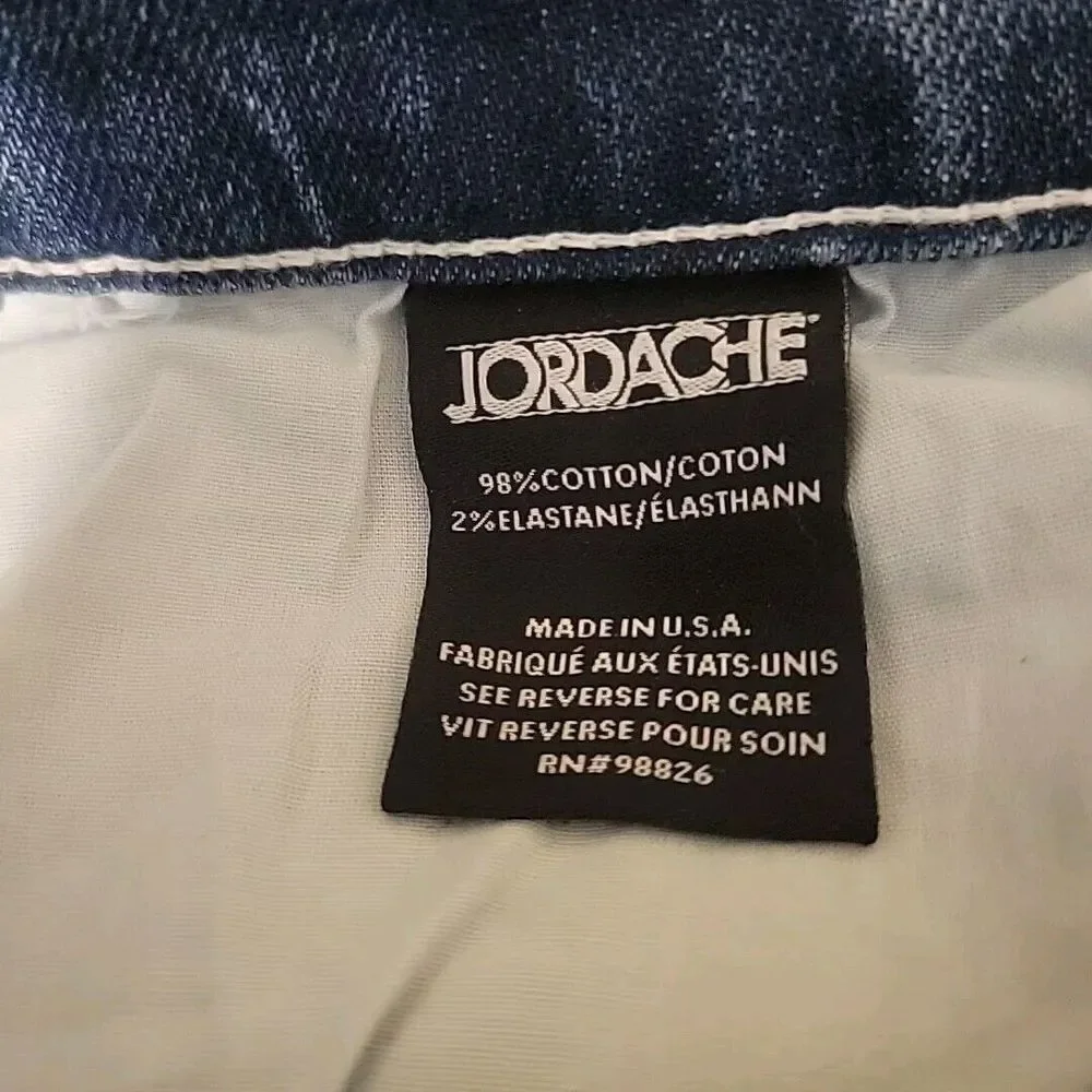 Vintage Jordache Jeans Mens 30 Blue Denim Y2K Skater Two Tone Cargo Straight‎